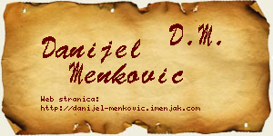 Danijel Menković vizit kartica